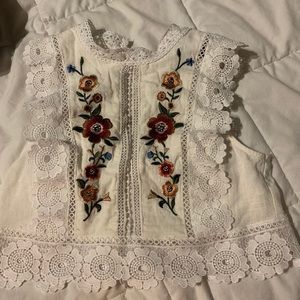 White forever 21 crop top